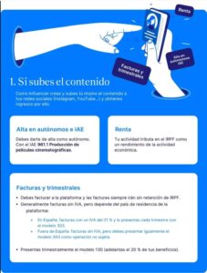 si subes contenido propio como influencer, estas son tus obligaciones fiscales